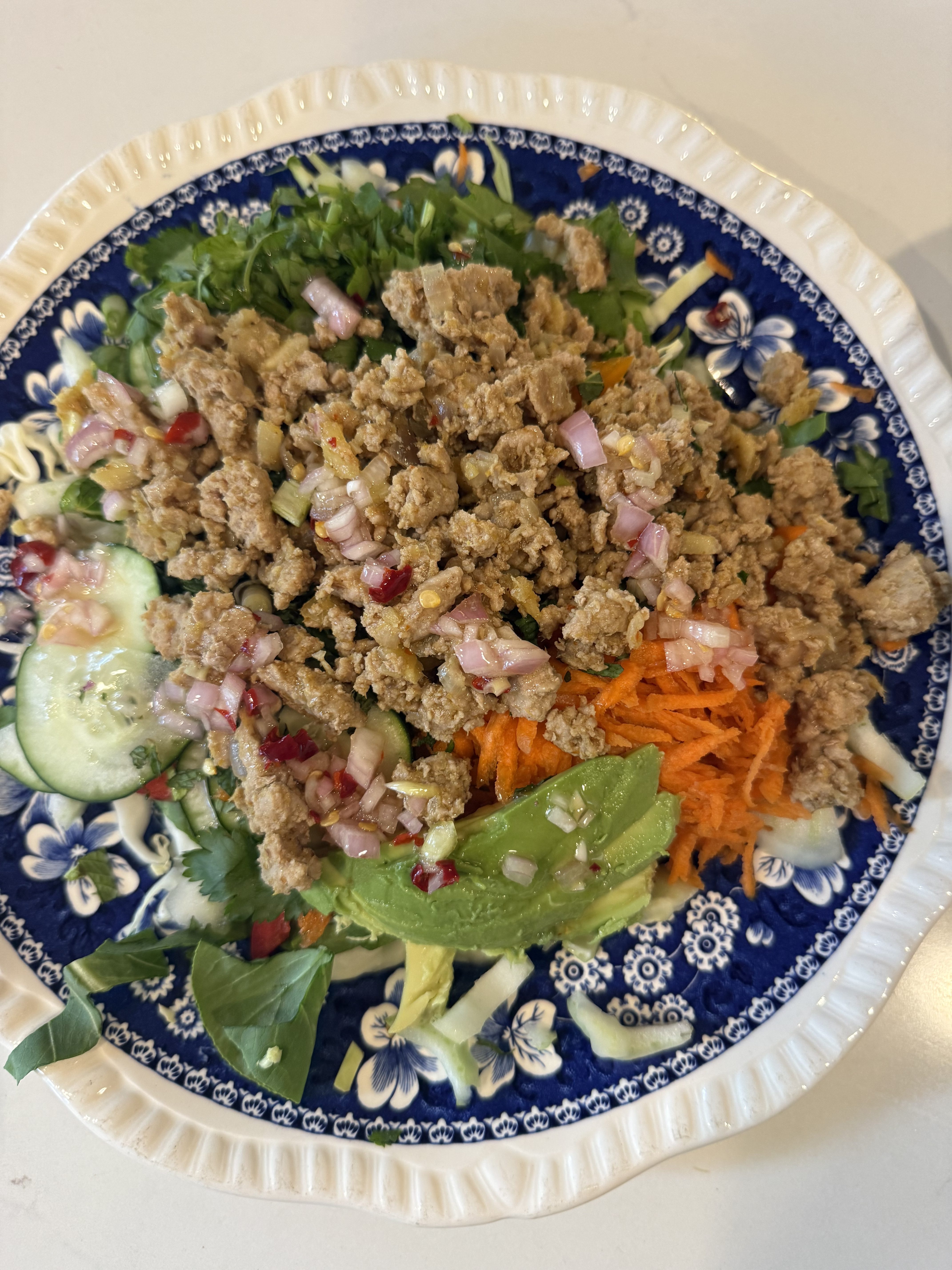 Thai Curry Ground Turkey Salad